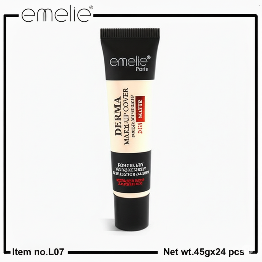 Derma Make_Up Cover Matte Foundation Tube - 45g Emelie Cosmetics