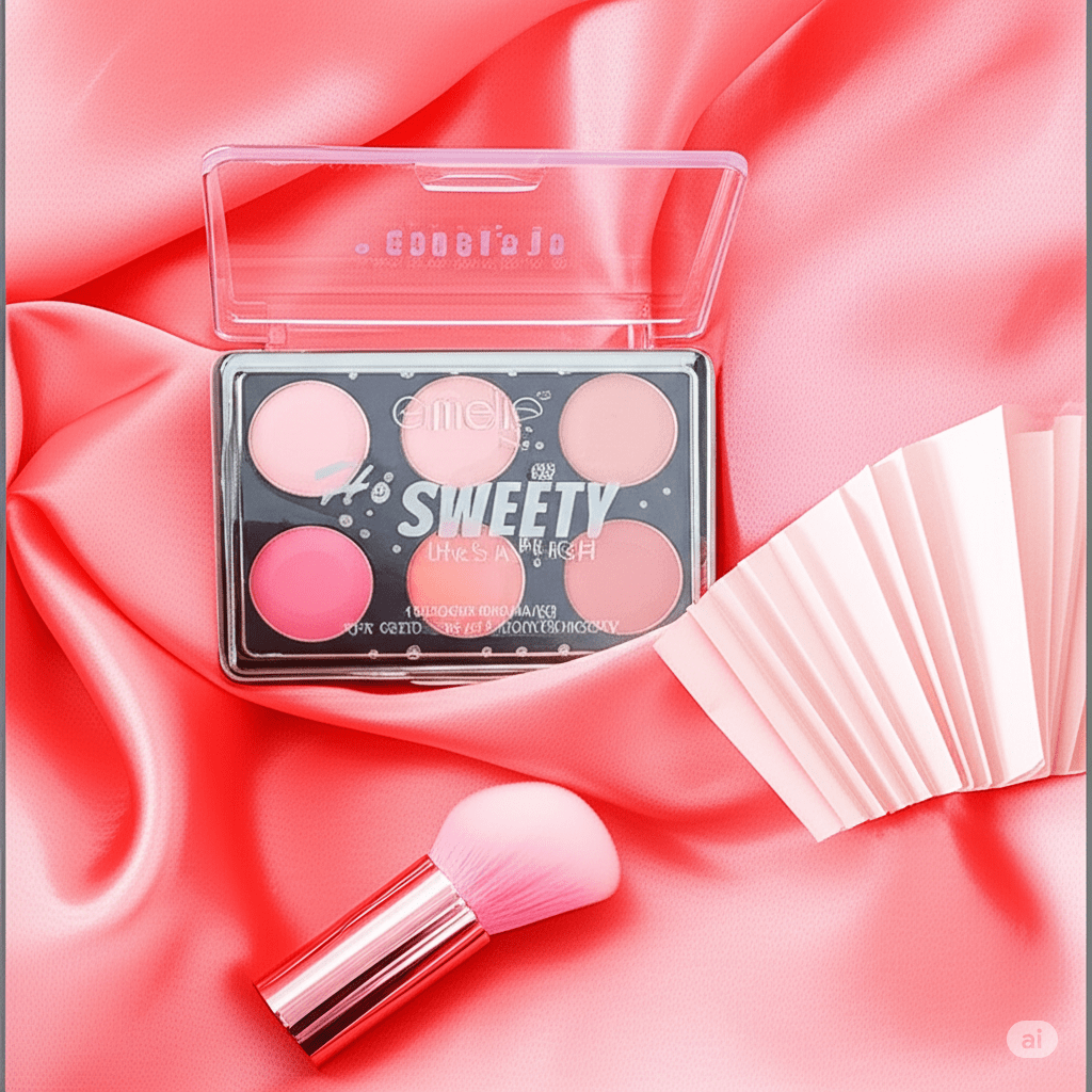 Hi Sweety 6 Color Blush Kit Emelie Cosmetics.pk