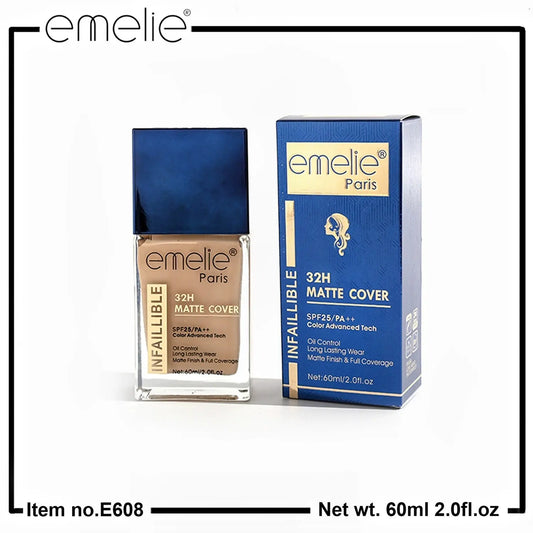 32H Matte Cover Foundation Emelie Cosmetics