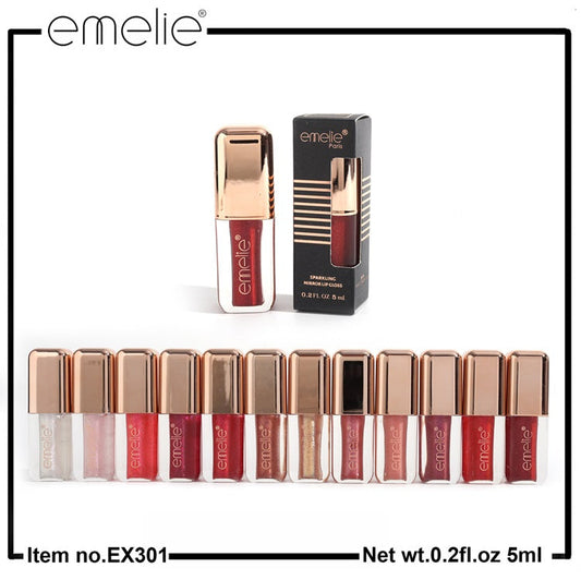 Sparkling Mirror Lip Gloss - 1pc Emelie Cosmetics.pk