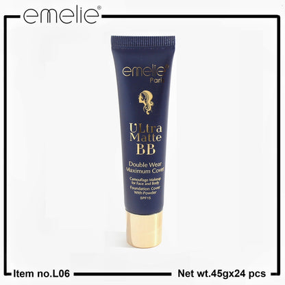 Ultra Matte BB Foundation Tube - 45g Emelie Cosmetics
