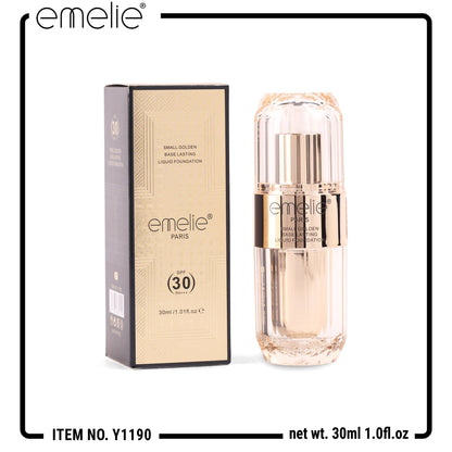 Liquid Foundation Semi-Matte Waterproof 30ml SPF_30 Emelie Cosmetics.pk