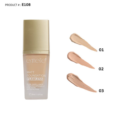 Matt Foundation Flawless Emelie Cosmetics
