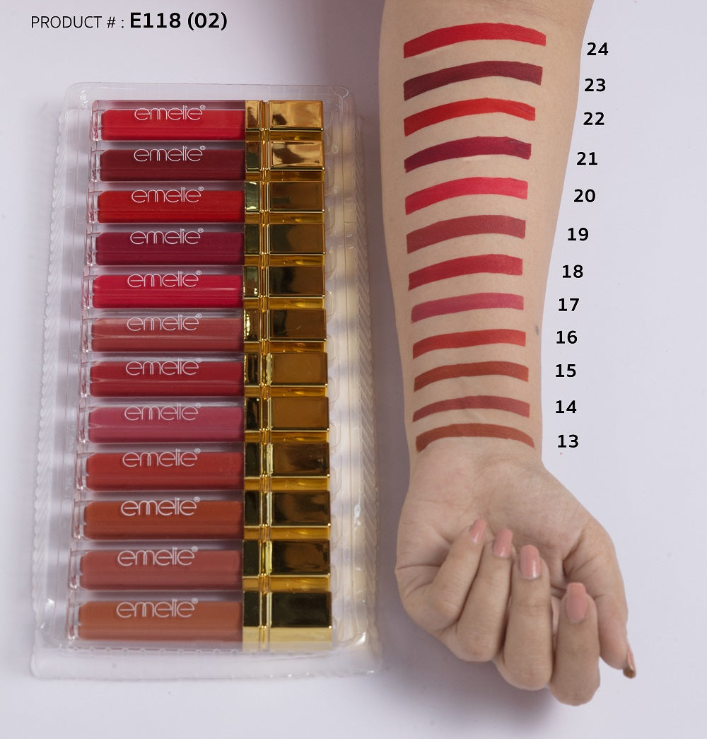 Emelie Matte Lip Gloss Set B Emelie Cosmetics.pk
