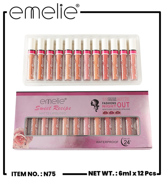 Sweet Recipe Matte Lip Gloss Emelie Cosmetics.pk