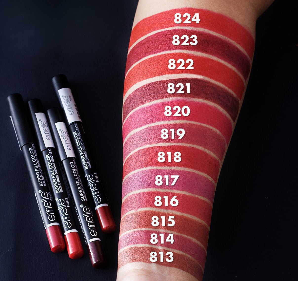 Matte Lip Pencil Emelie Cosmetics.pk