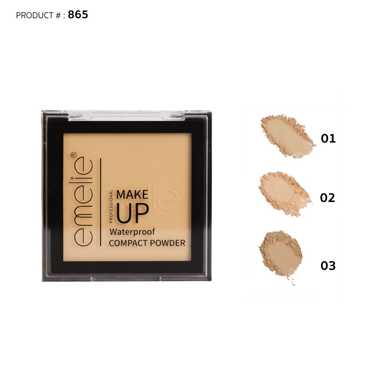 Professional Compact Powder Emelie Cosmetics.pk