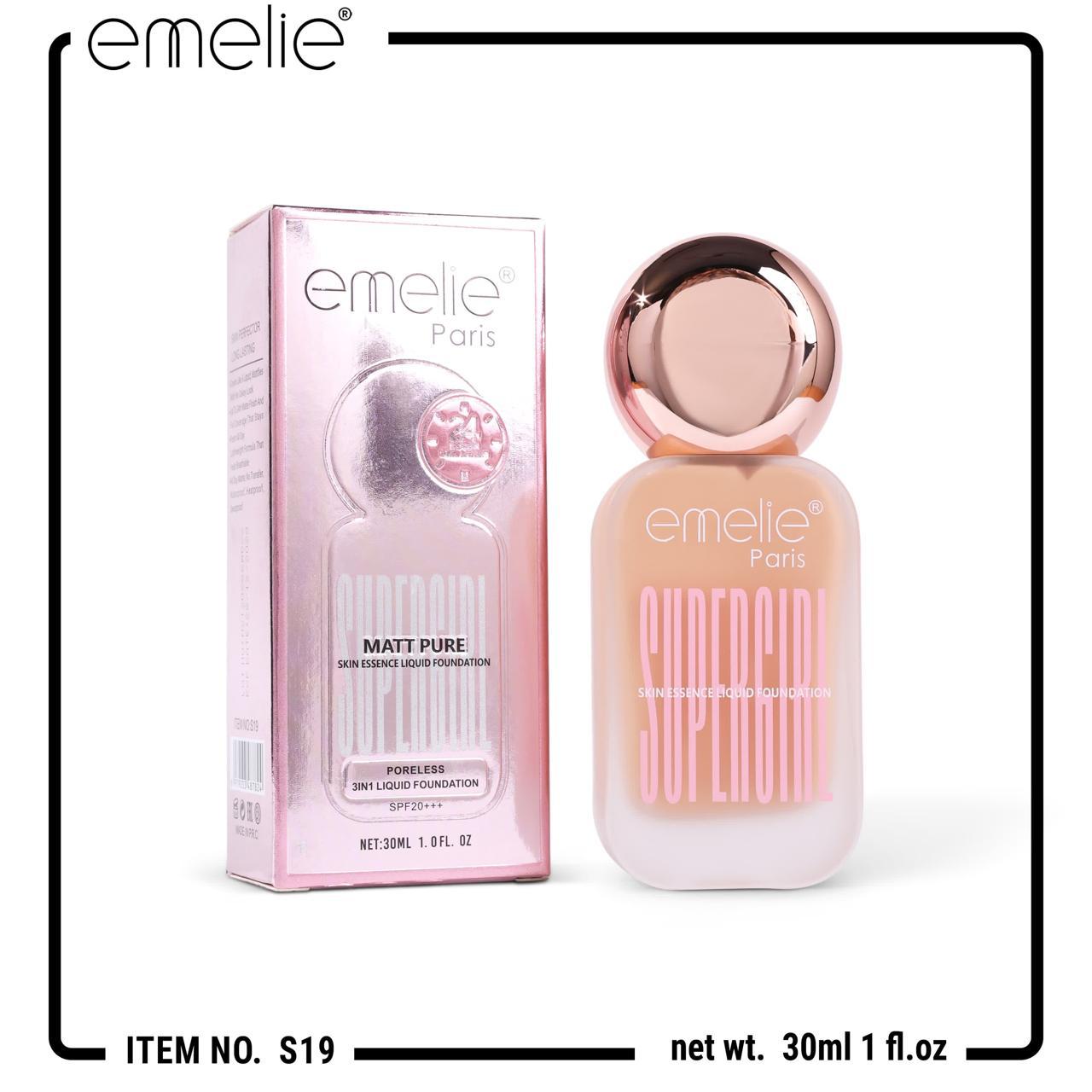 Supergirl Matt Pure Foundation – Emelie Paris Emelie Cosmetics.pk