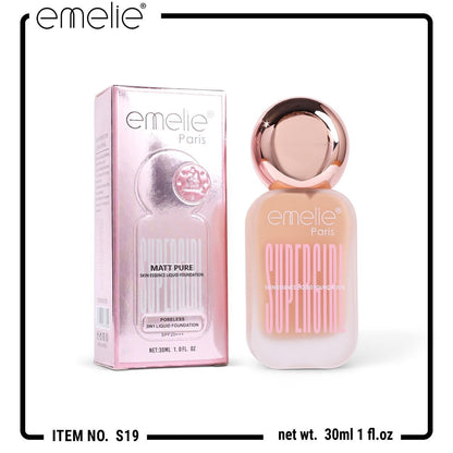 Supergirl Matt Pure Foundation – Emelie Paris Emelie Cosmetics.pk