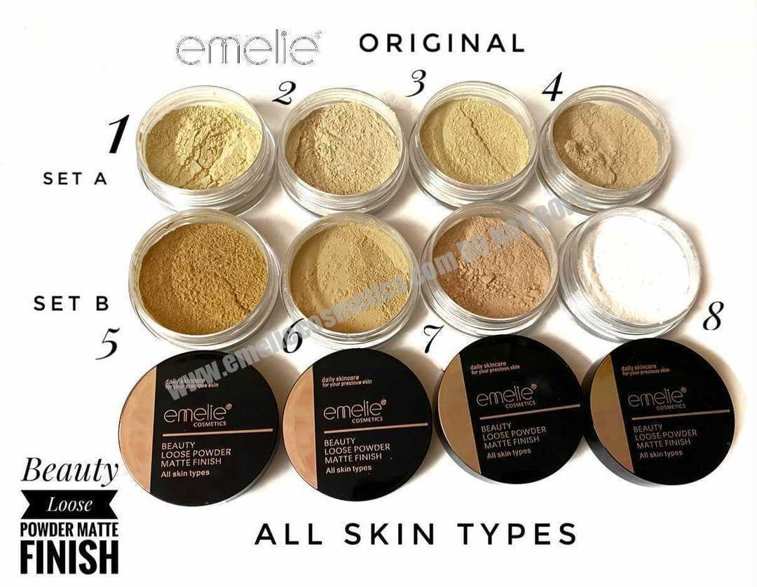 Beauty Loose Powder MATTE Finish Emelie Cosmetics.pk