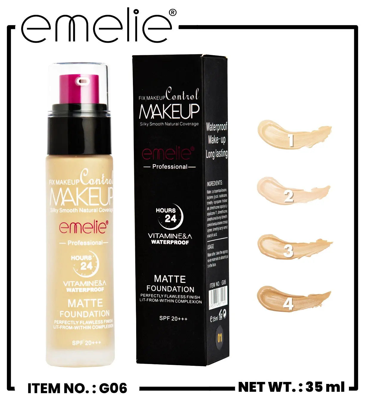 Emelie Matte Foundation Emelie Cosmetics