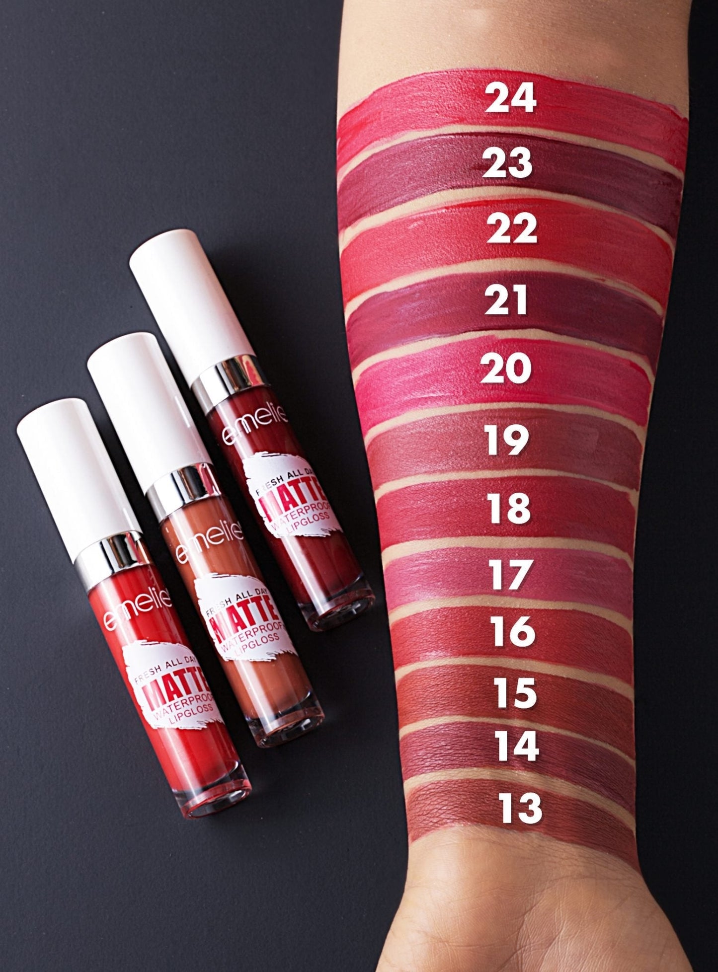 Fresh All Day Matte Lip Gloss Emelie Cosmetics.pk