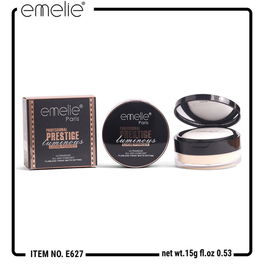 PROFESSIONAL PRESTIGE Cuminous Loose Powder – Flawless Matte, All-Day Wear Emelie Cosmetics.pk